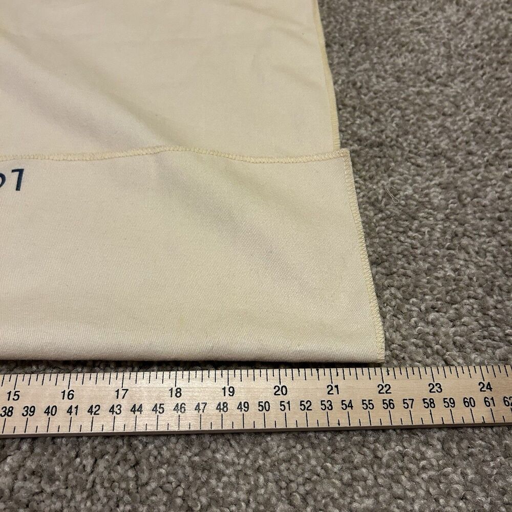 Louis Vuitton Fold Over Flap Top Envelope Dust Bag Beige Cream Blue - 22" x 16" - Picture 7 of 9